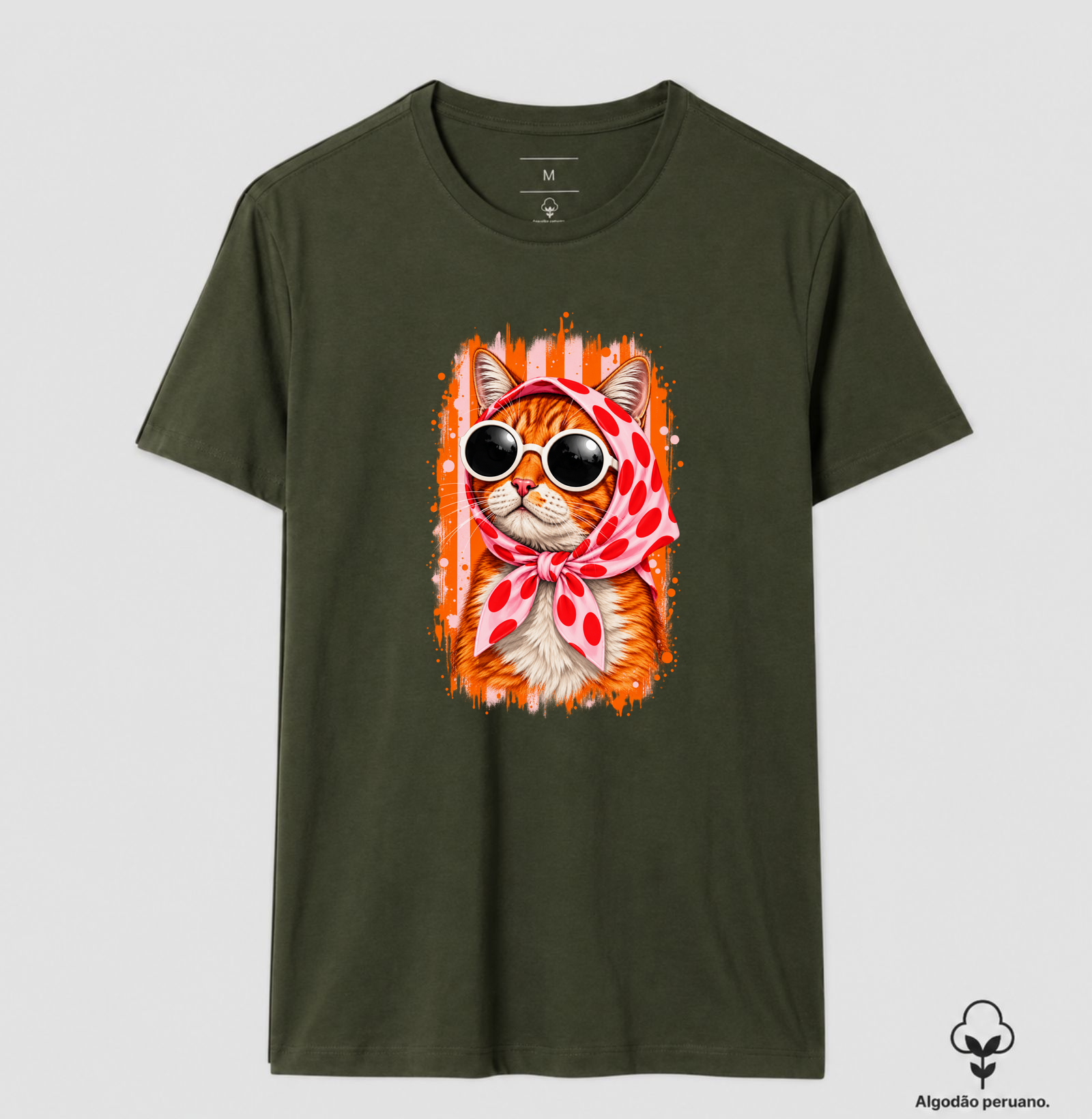 Gato Fashion Retrô Laranja  - Imagem 8