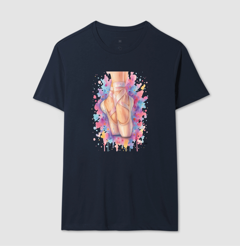Camiseta Algodão Premium - Bailarina Aquarela  - Imagem 6