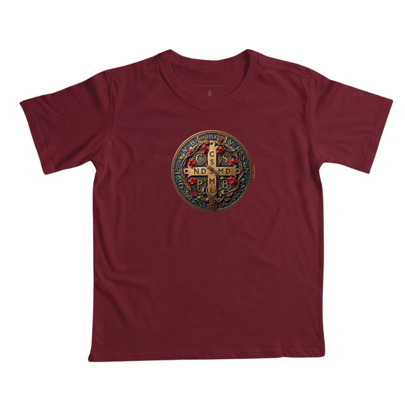 Medalha de São Bento e Flores Coroa-de-Cristo | Arte Sacra Exclusiva - Imagem 4