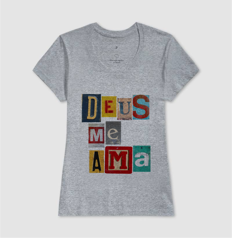 Camiseta Cristã Deus Me Ama - Imagem 9
