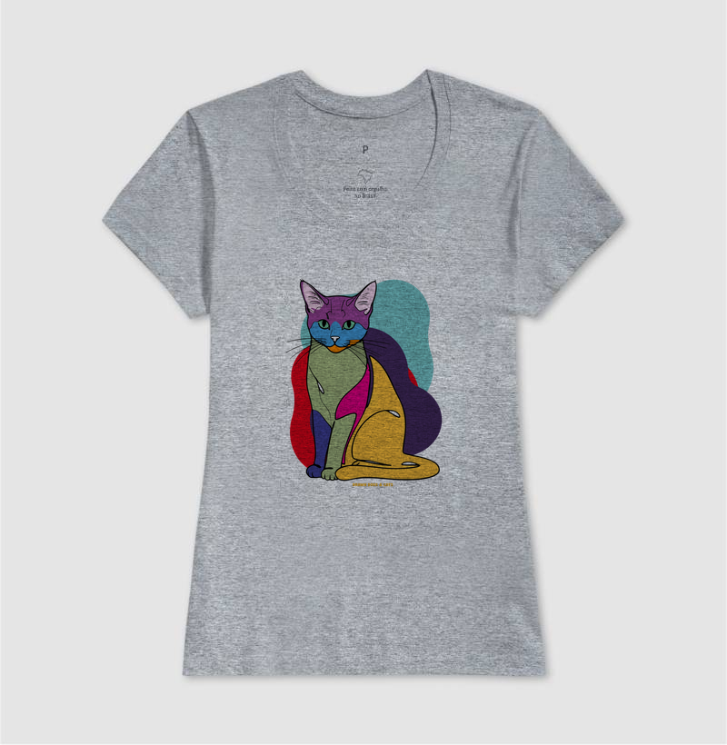 Gato e fundo coloridos - Imagem 10