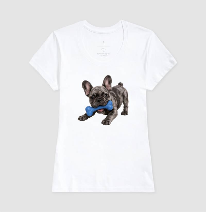 Bulldog (Buldogue) Francês Cinza - Desenho Animado - Imagem 5