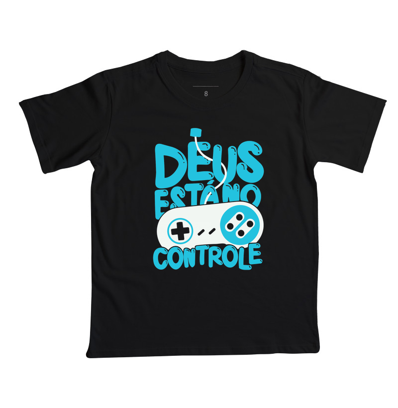 Camiseta Infantil Deus está no Controle Moderno - Imagem 2