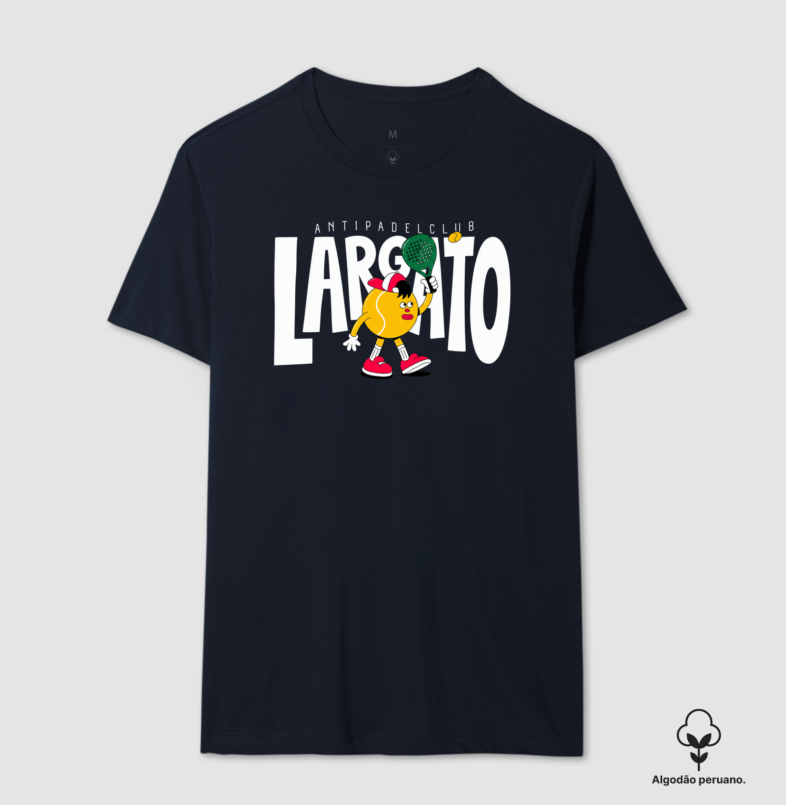 Camiseta Largato Anti Padel Club Mascote Vermelha - Imagem 4