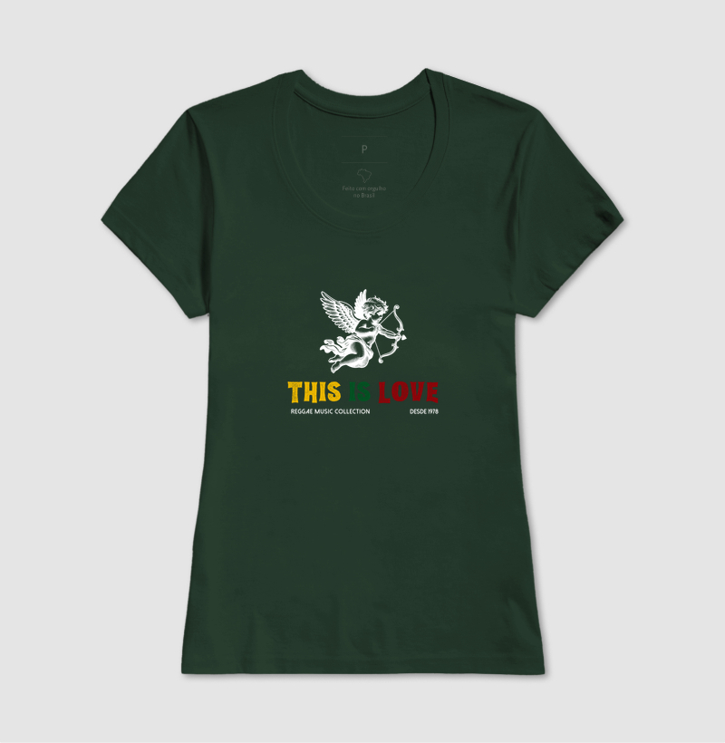Camiseta This Is Love! Coleção Reggae.  Masculino e feminino. Algodão Premium. - Imagem 11