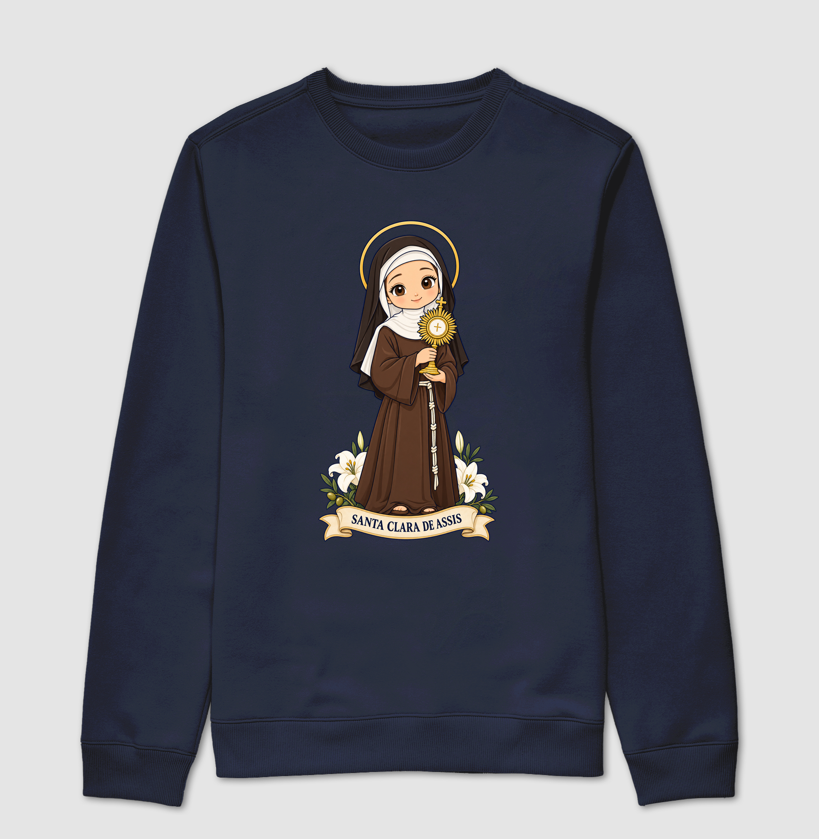 Santa Clara de Assis estilo chibi - Imagem 5