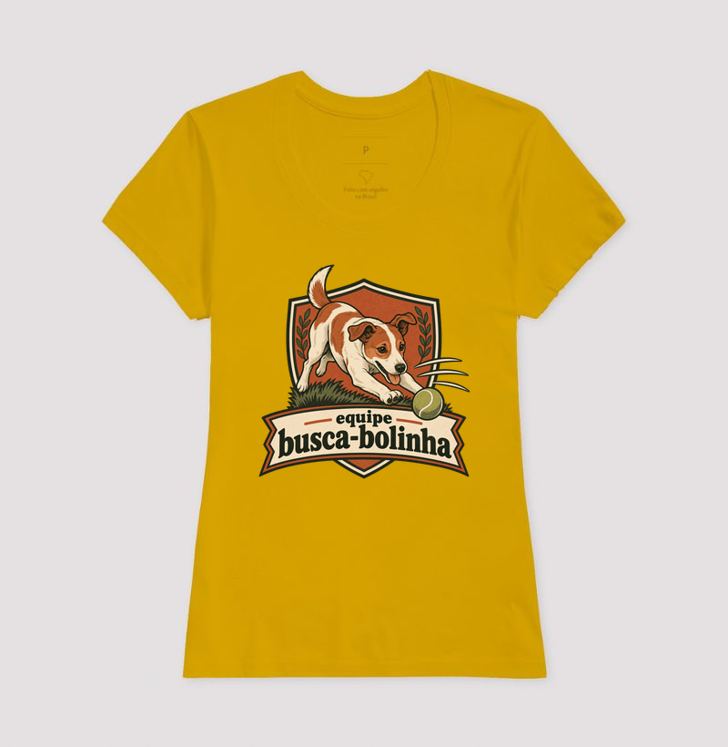 Camiseta Cachorro Bolinha "equipe busca-bolinha" | Pelo & Pano - Imagem 15