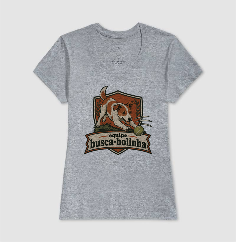 Camiseta Cachorro Bolinha "equipe busca-bolinha" | Pelo & Pano - Imagem 9