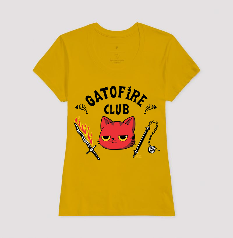 Camiseta Gato Sincero GatoFire Club - Imagem 15
