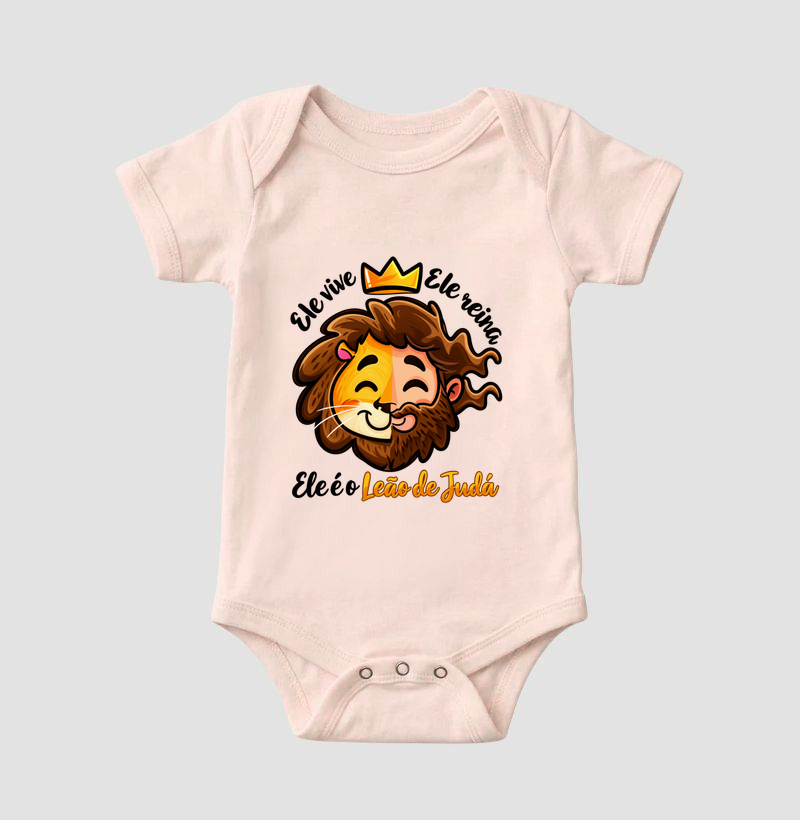 Body Infantil Ele é o Leão de Judá - Imagem 4