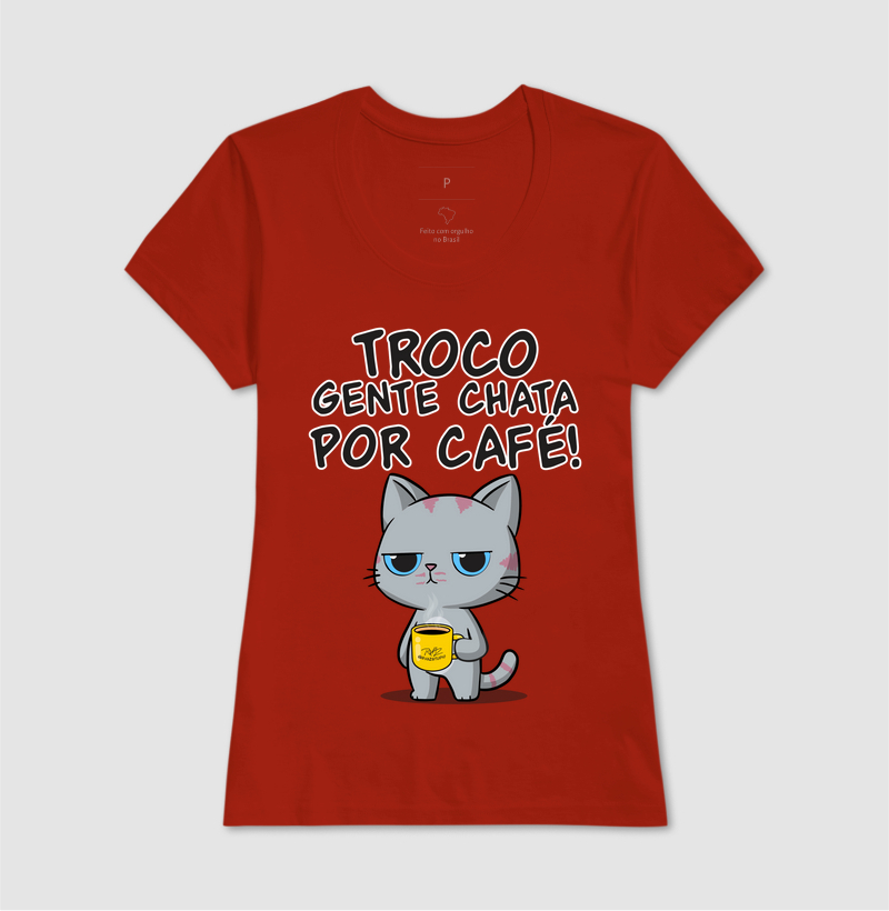 Camiseta Gato Sincero Café - Imagem 11