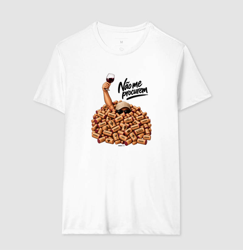 Camiseta “Não Me Procurem” – Wine Lifestyle - Versão Boné - Imagem 4