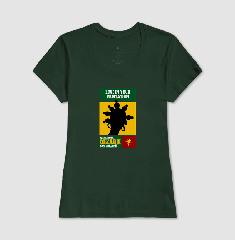 Love In Your Meditation. Coleção Reggae.  Masculino e feminino. Algodão Premium. - Imagem 14