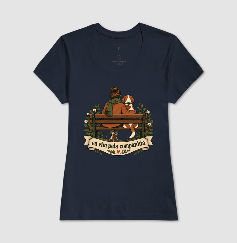 Camiseta Cachorro Afeto "eu vim pela companhia" | Pelo & Pano - Imagem 7