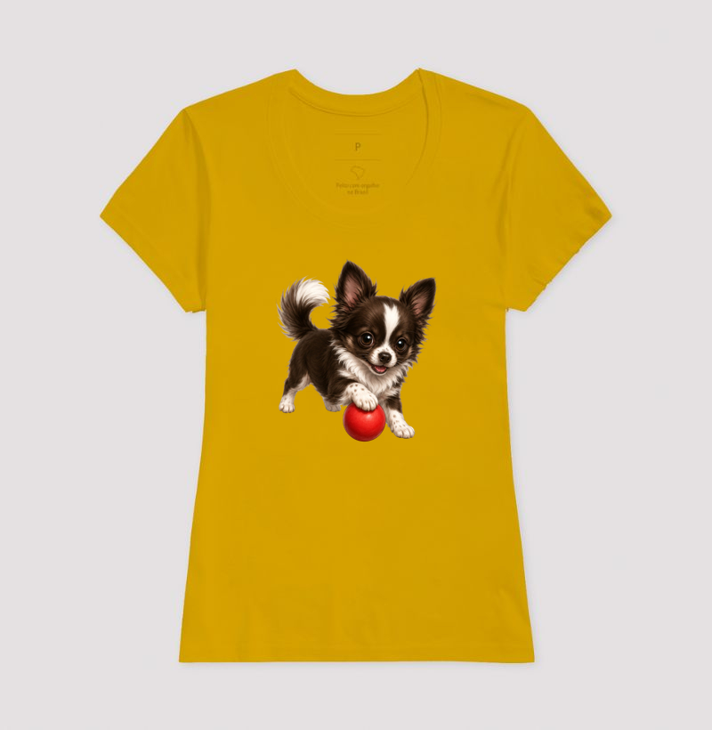 Chihuahua Pelo Longo Marrom - Desenho Animado - Imagem 15