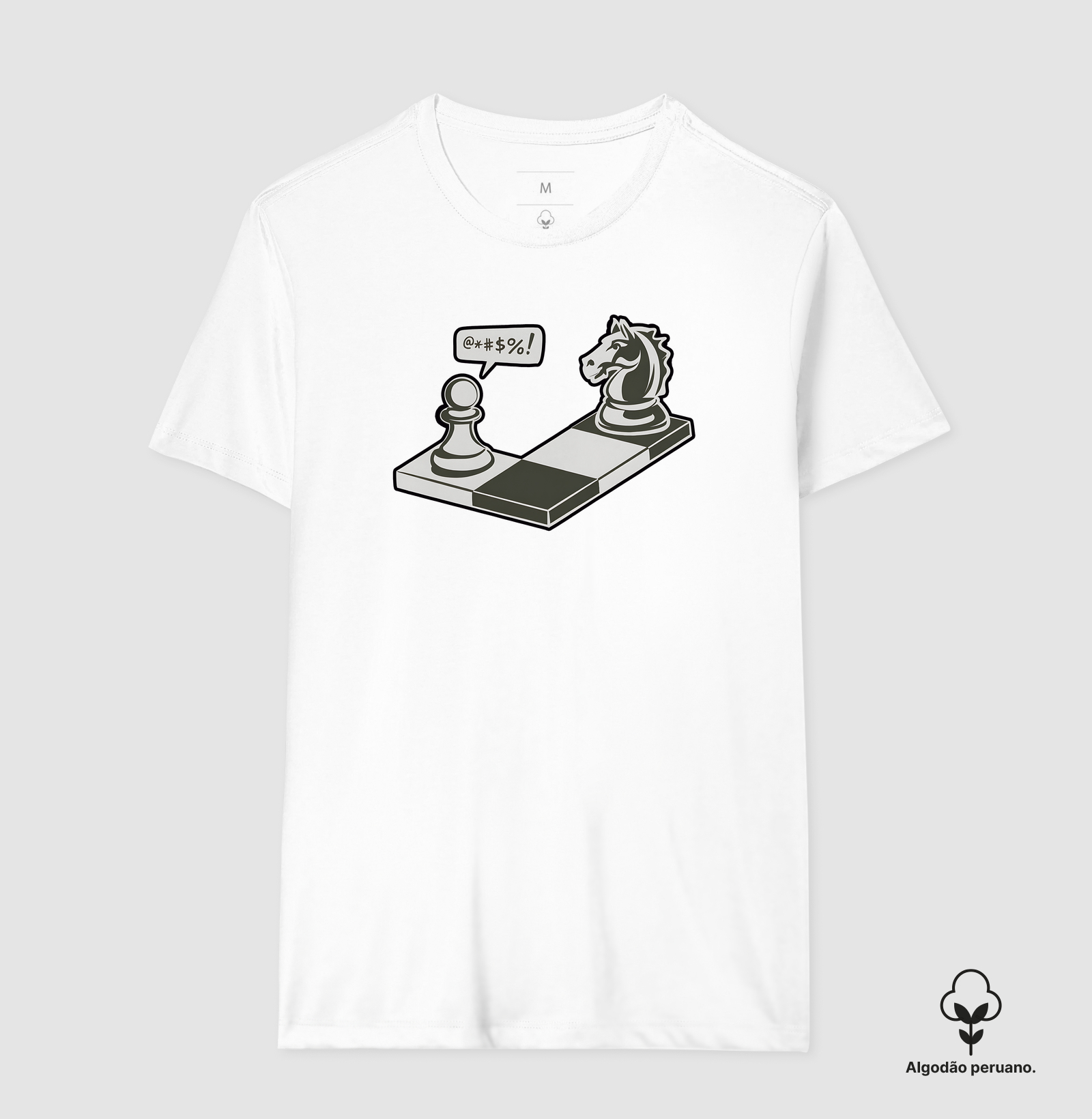 Camiseta Algodão Peruano Peão Indignado - Imagem 4