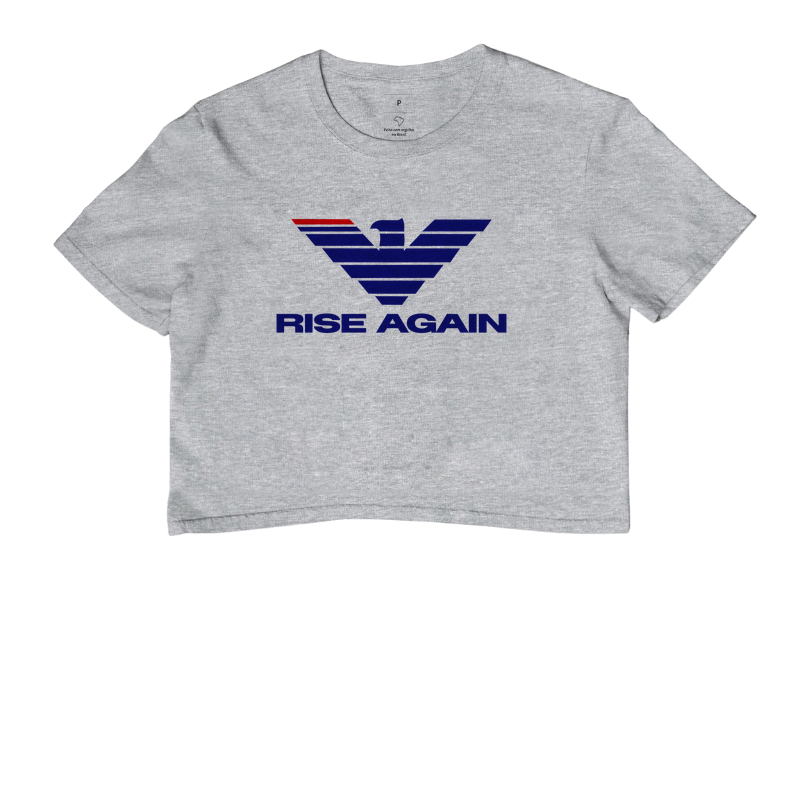 A estampa RISE AGAIN representa o espírito indomável de quem transforma desafios em oportunidades e quedas em novos começos. Com uma águia imponente e um design marcante, a arte simboliza força, liderança e a capacidade de renascer diante das adversidades - Imagem 6