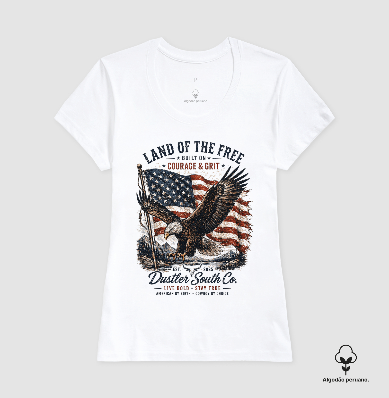Baby Look Country Land of the Free - Imagem 3