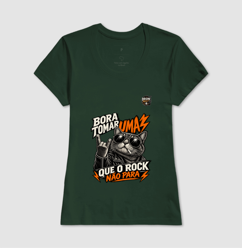 Camiseta Rock Cat – Estampa Gato Rockeiro de Óculos e Jaqueta - Imagem 11