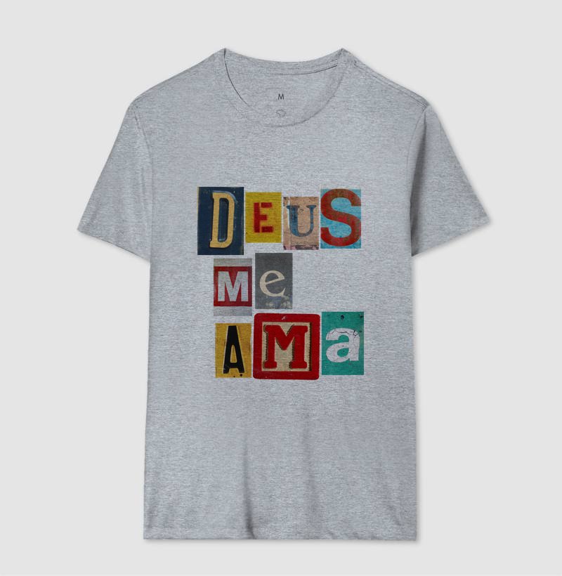 Camiseta Cristã Deus Me Ama - Imagem 8