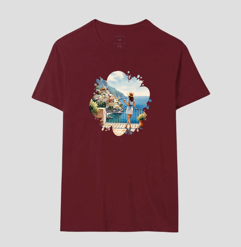 Camiseta Algodão Premium - Charme de Capri  - Imagem 12
