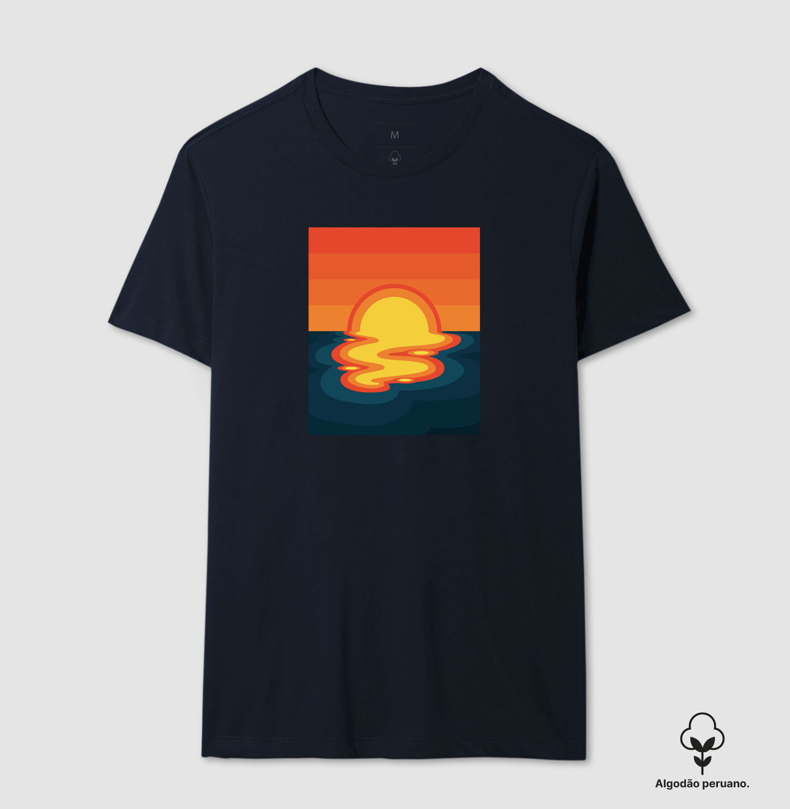 Camiseta Algodão Peruano Por do Sol - Imagem 2