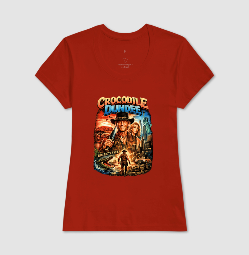 Camiseta Crocodilo Dundee Knife - Imagem 11
