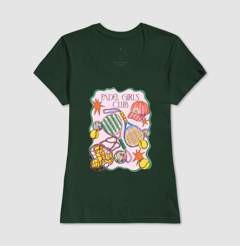 Camiseta Feminina Padel Girls Club Retrô - Imagem 4