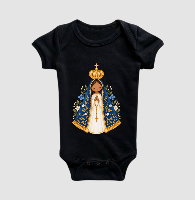 Nossa Senhora Aparecida - Aquarela Florida - Baby - Imagem 5