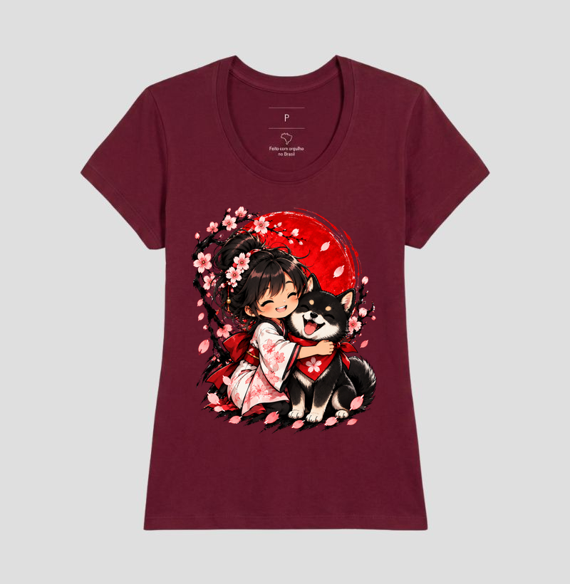 Sakura & Shiba — Amizade que Floresce (Preto) - Imagem 19