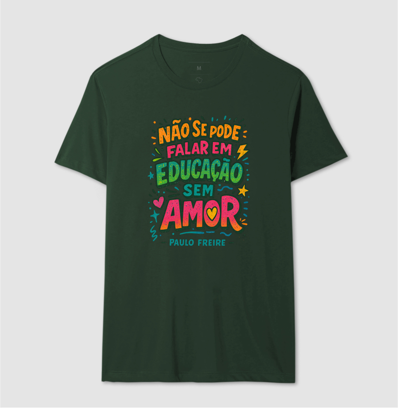 Camiseta | Educação é Amor - Paulo Freire  - Imagem 12
