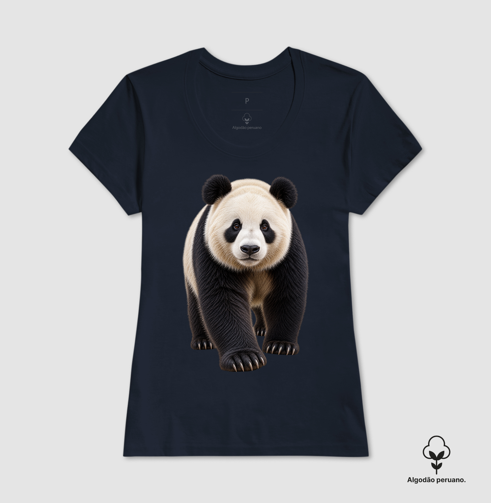 Camiseta Algodão Peruano - Panda - Imagem 6