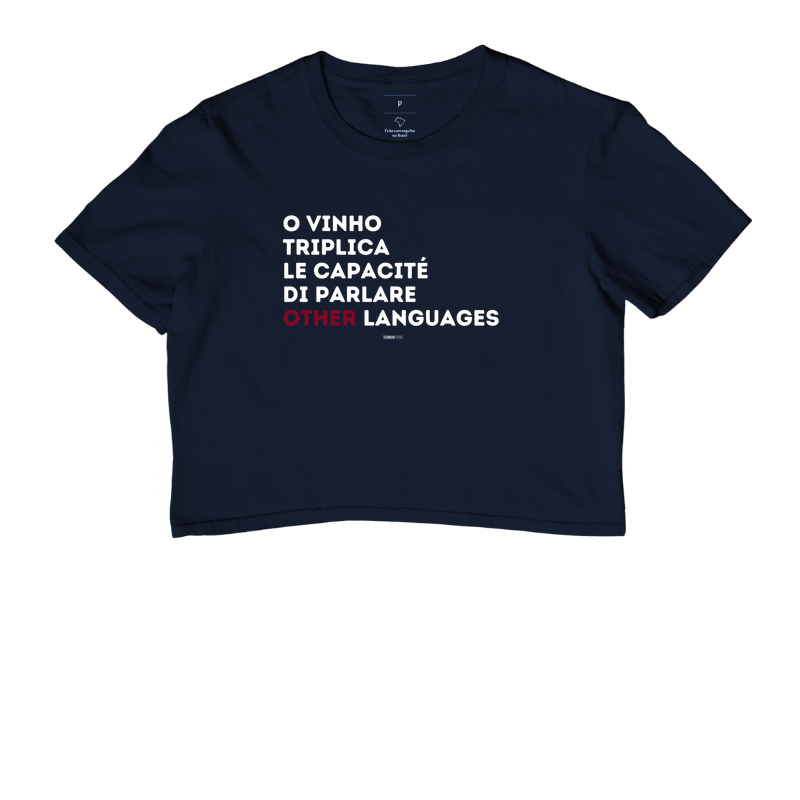 Camiseta Cropped O Vinho Triplica  - Imagem 4