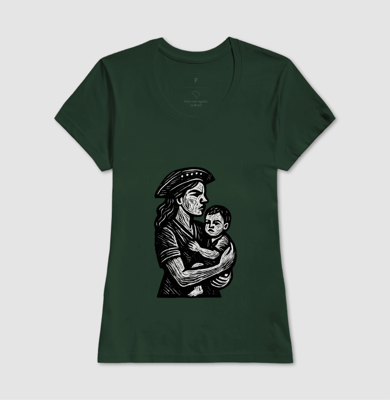 Mulher e Crianca - Xilogravura - Imagem 13