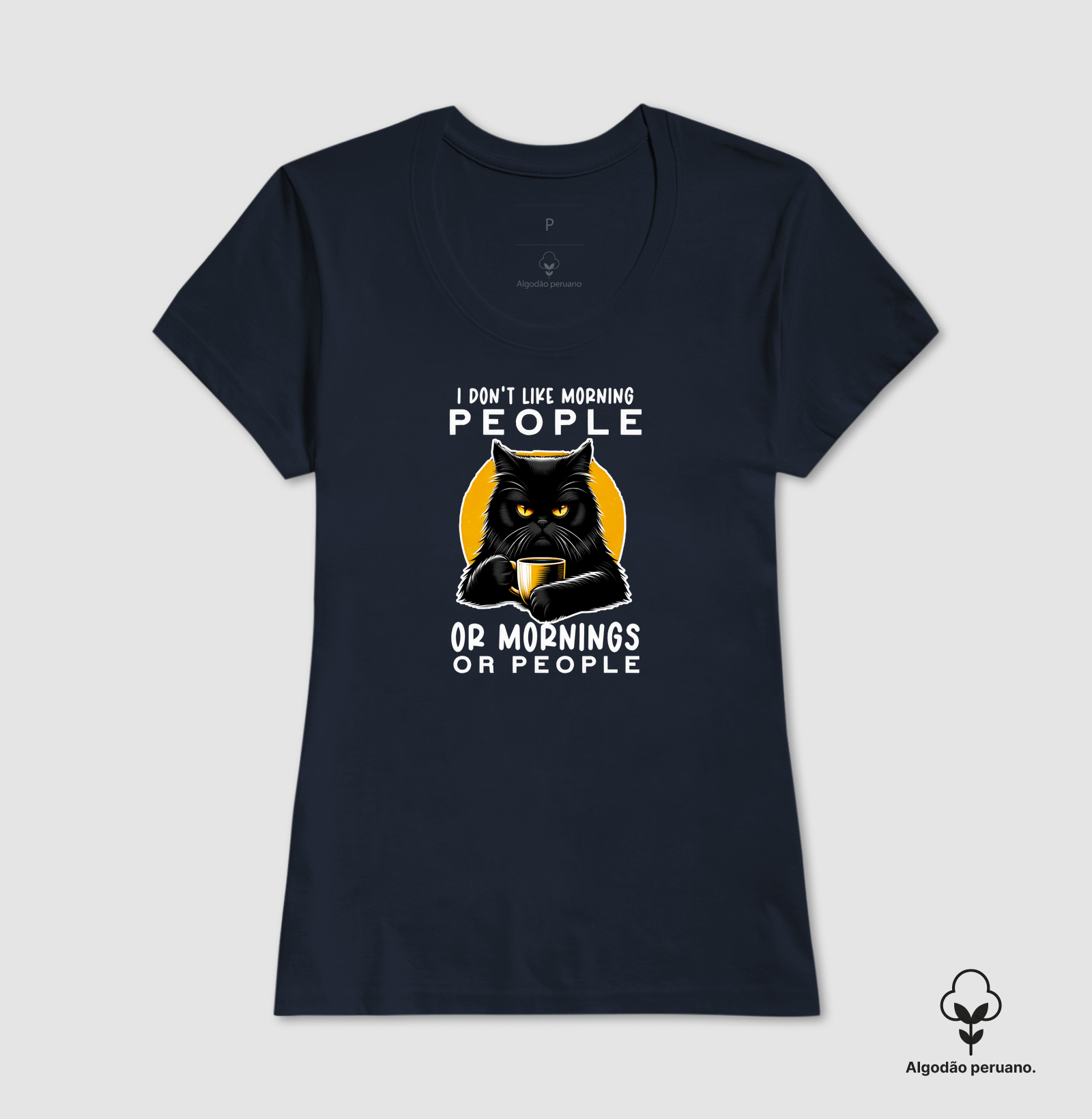 Camiseta Algodão Peruano Acordei e Me Arrependi - Imagem 5