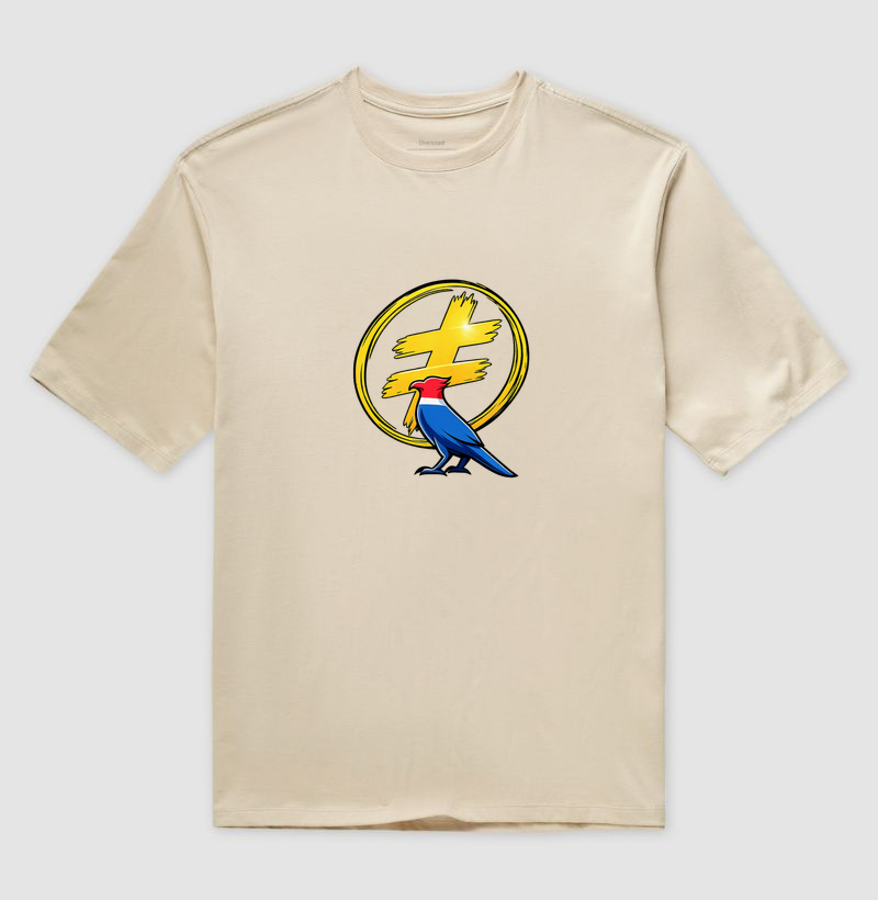 Camiseta com estampa “≠” e pássaro colorido — símbolo de diversidade e liberdade. Um manifesto de orgulho e inclusão para quem acredita na força das diferenças. - Imagem 3