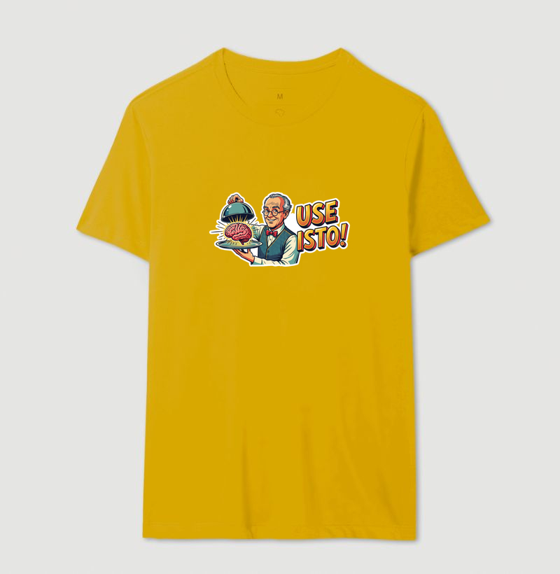 Camiseta Unissex Algodão Use Isto Cérebro - Imagem 14