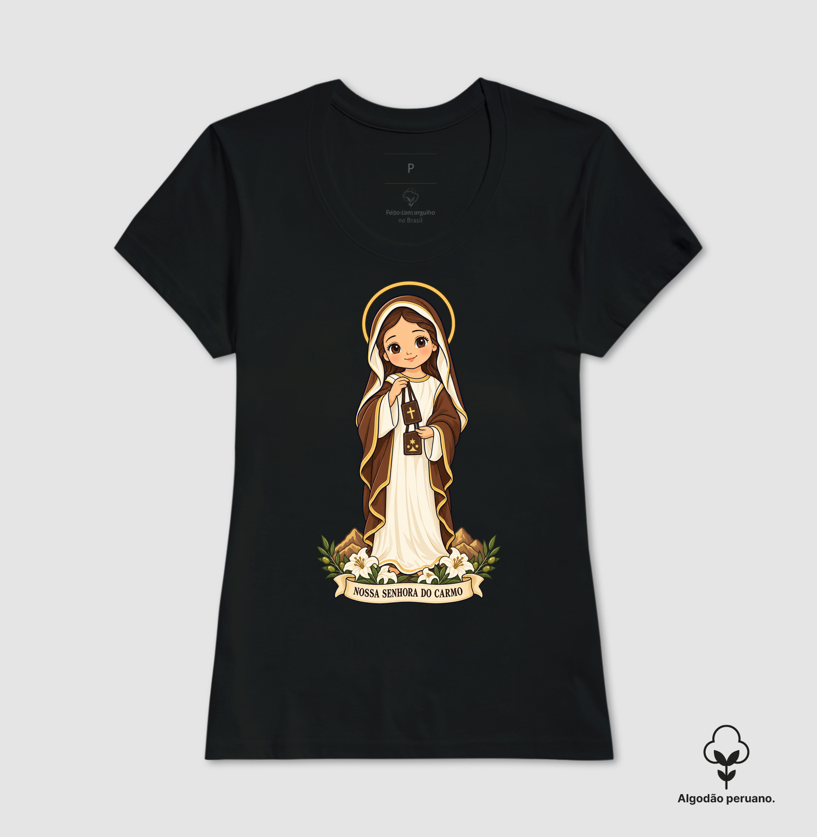 Nossa Senhora do Carmo estilo chibi - Imagem 9