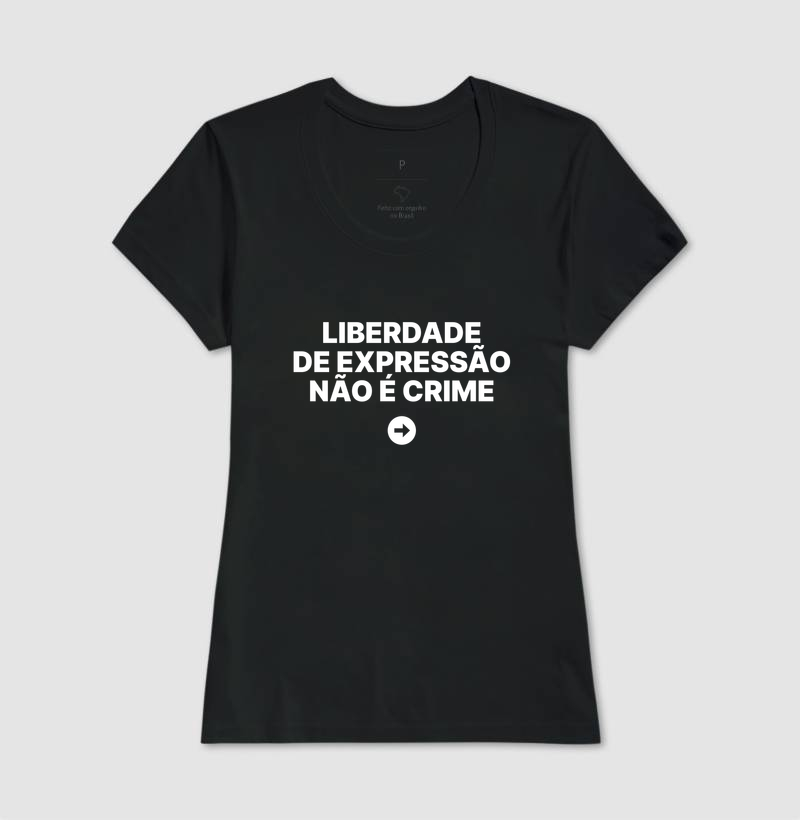 Camiseta Liberdade de expressão não é crime - Imagem 3