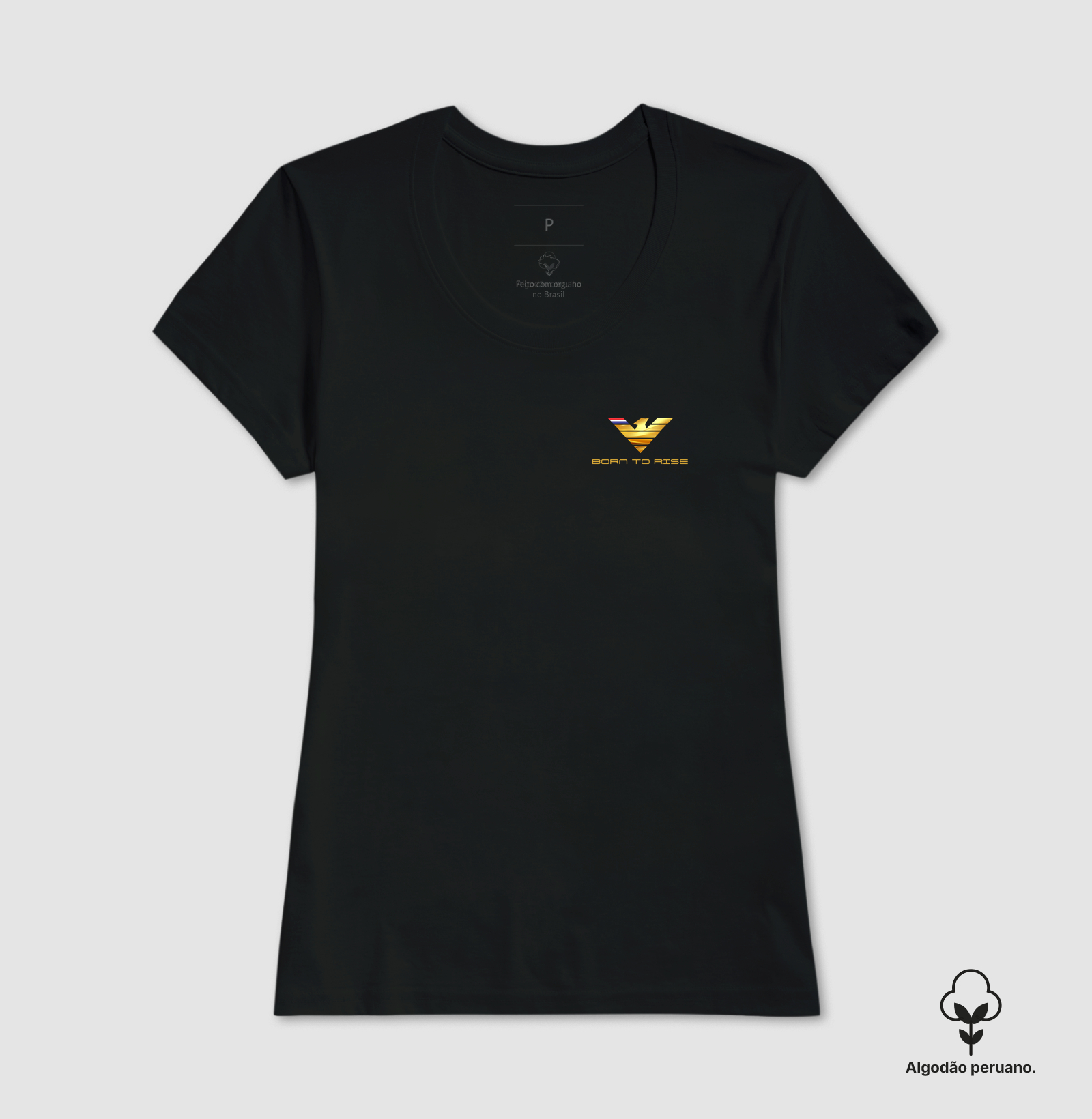 👑🦅 BORN TO RISE | A Grandeza de Quem Nasceu para Conquistar A estampa Born to Rise é uma verdadeira obra de arte que transmite poder, excelência e liderança. Com uma águia majestosa em dourado reluzente, símbolo universal de visão, liberdade e força, esta criação representa aqueles que não se contentam com o comum e estão sempre em busca de voos mais altos. - Imagem 3