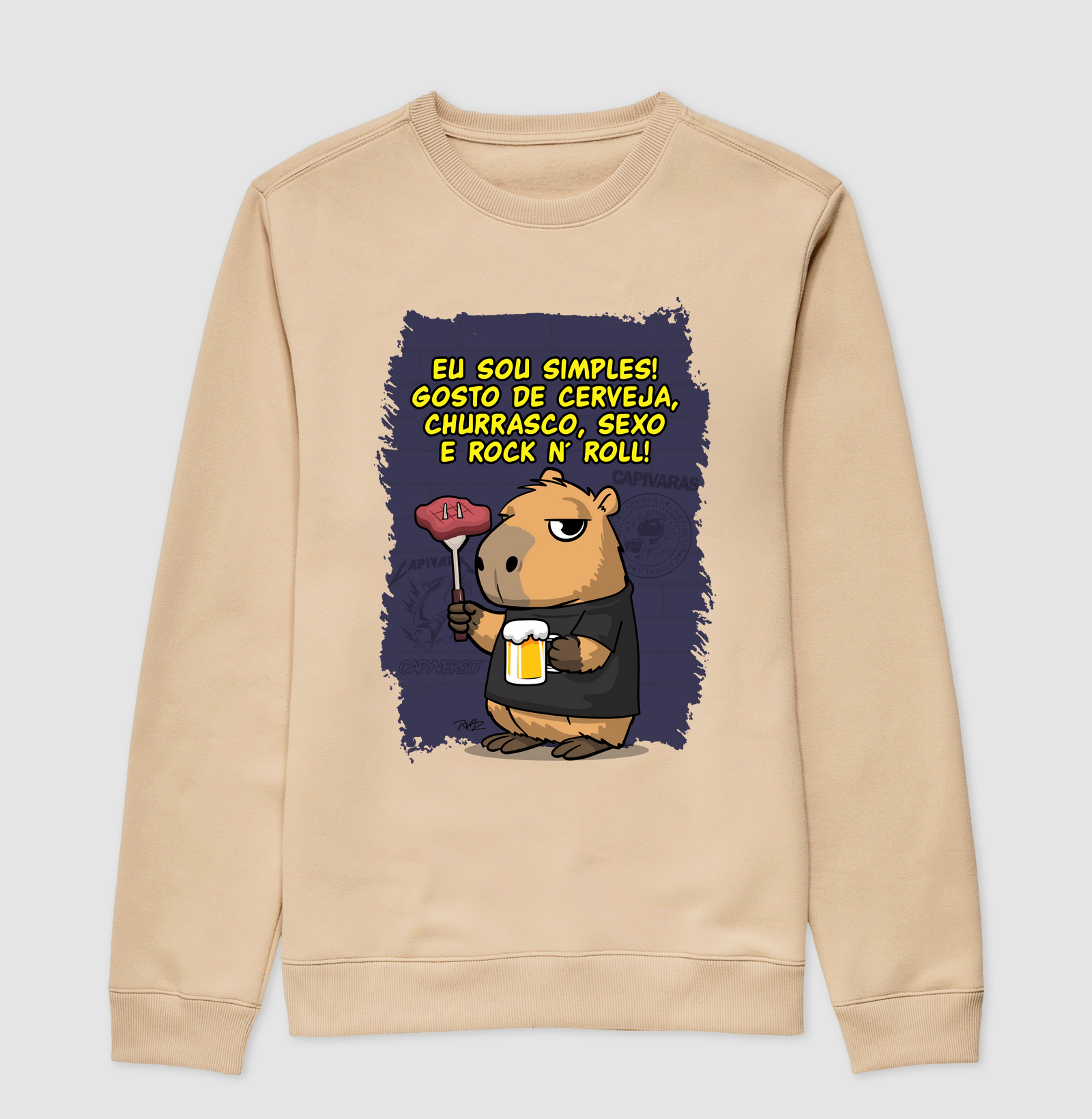 Capivara Rock Simples - Imagem 3