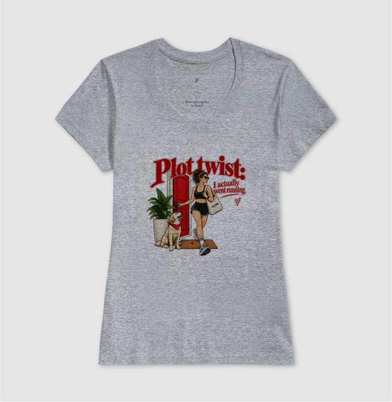 Camiseta Corrida - Plot Twist: I Actually Went Running - Imagem 9