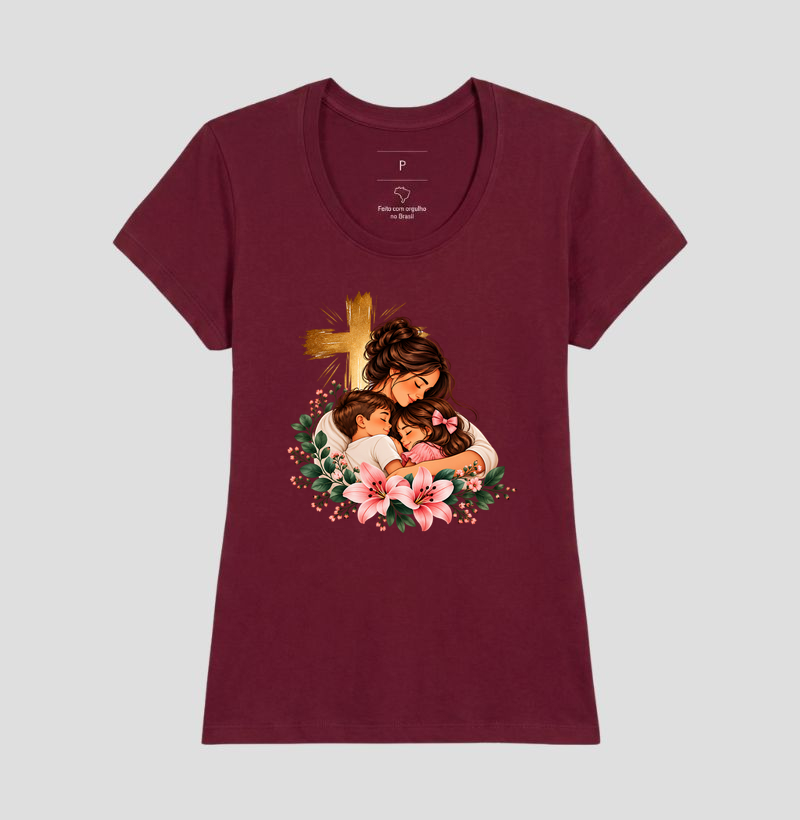 Camiseta Feminina Acinturada Amor de Mãe - Imagem 10