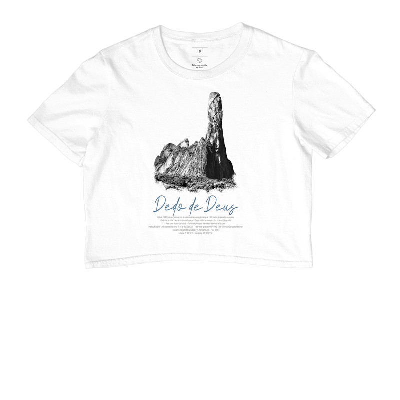 Camiseta Cropped Clássicos do Brasil | Dedo de Deus - Imagem 3