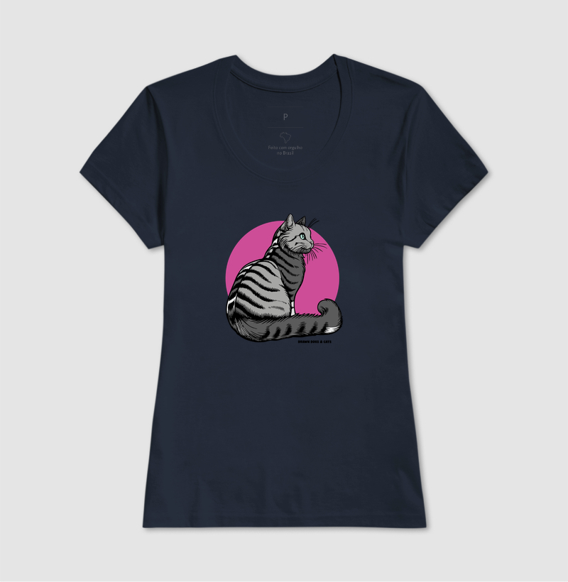 Gato cinza e fundo rosa - Imagem 8