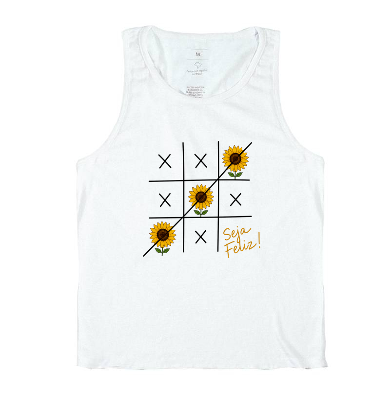 Camiseta Seja Feliz Girassol - Imagem 2