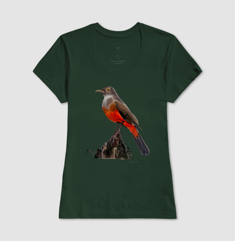 Camiseta Sabiá-Laranjeira – Aves do Brasil - Imagem 13