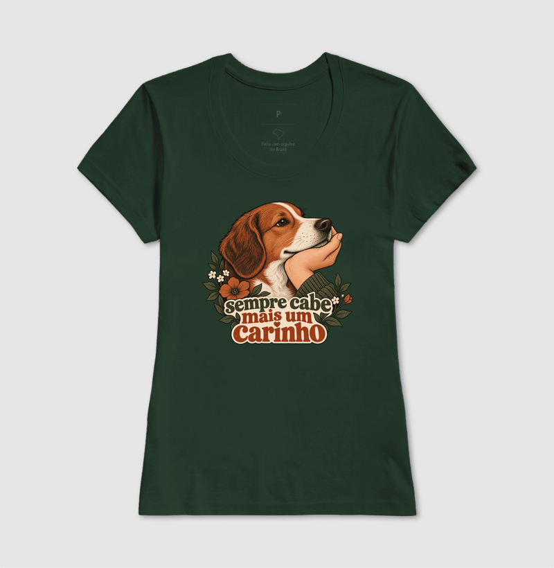 Camiseta Cachorro Carinho "sempre cabe mais um carinho" | Pelo & Pano - Imagem 13