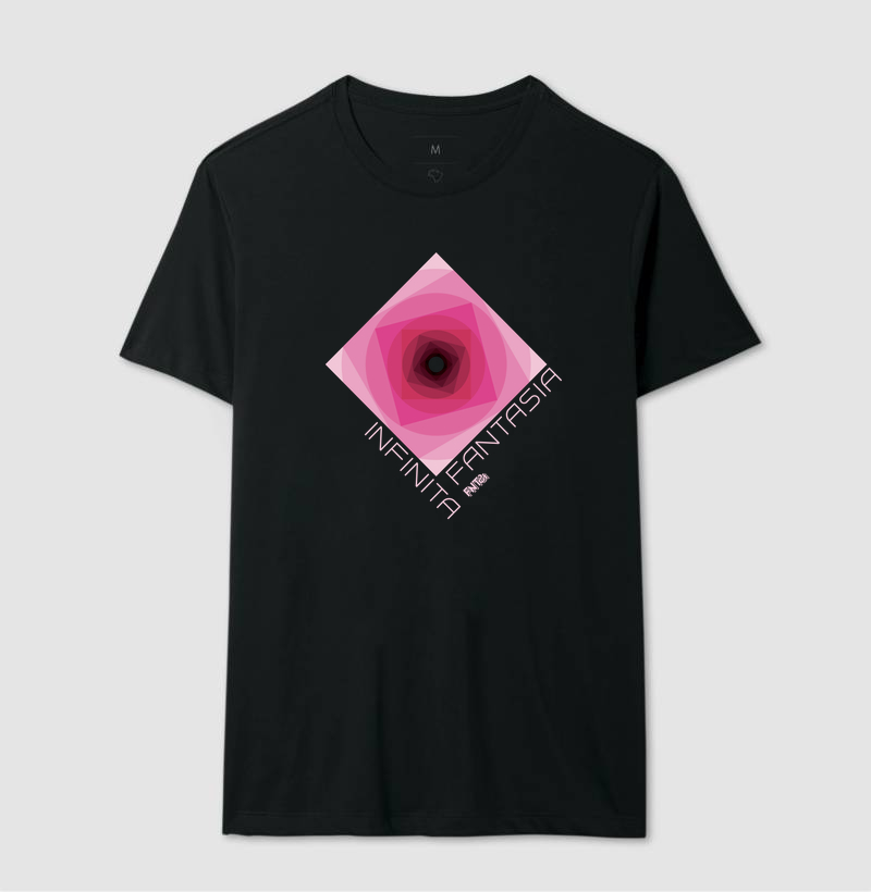 T-SHIRT "INFINITA FANTASIA" / MAGENTA ESTAMPA GRANDE