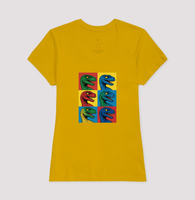 Camiseta Dino Pop Velociraptor - Imagem 17